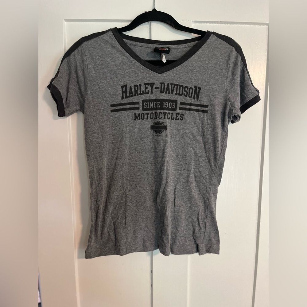 Harley Davidson Nashville TN Music City Gray T-shirt Size Small